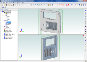 Front panel in CAD